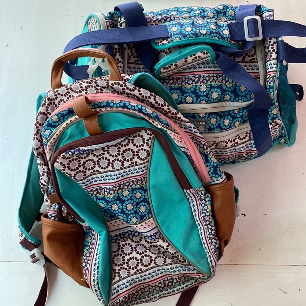 Girls Garnet Hill Backpack and Duffle Bag